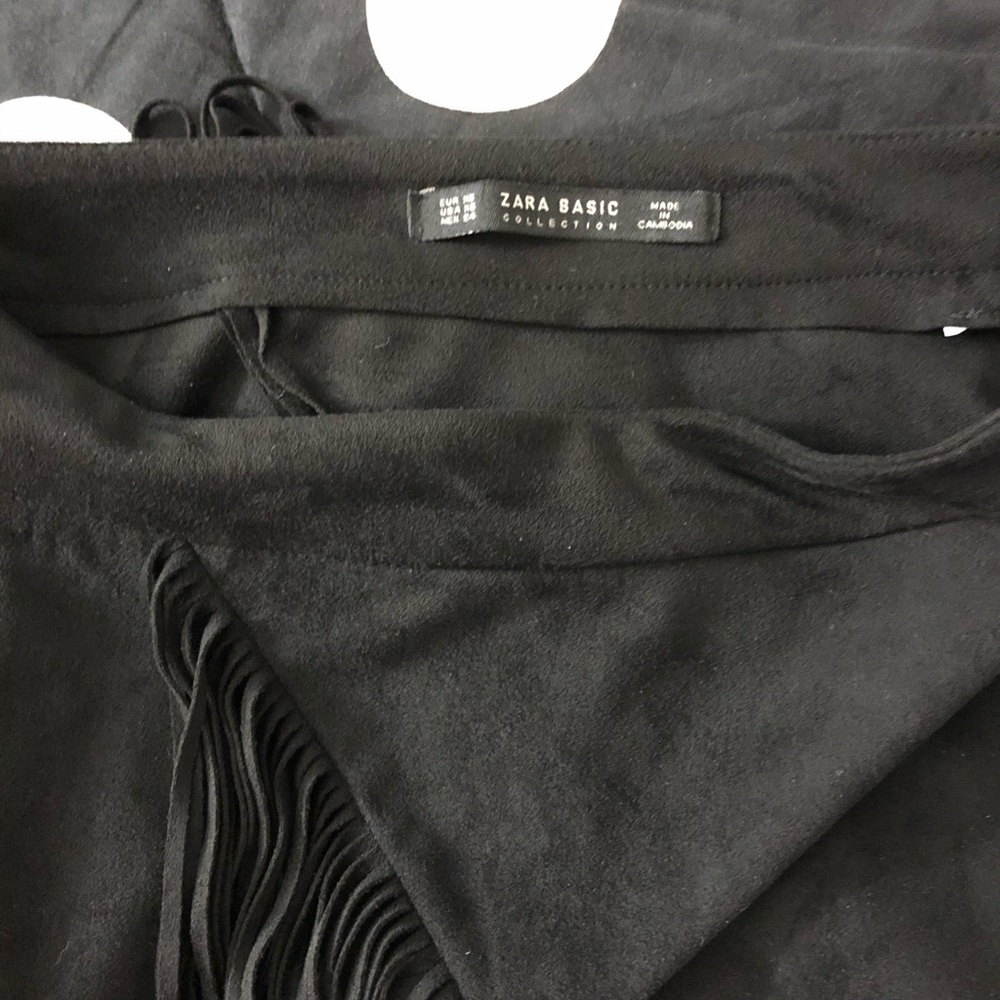 Zara suede fringe skirt size XS - Picture 8 of 8